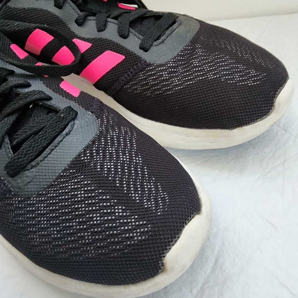 Adidas sneakers for Men Black/Pink Stripes Size 10 - Picture 7 of 10